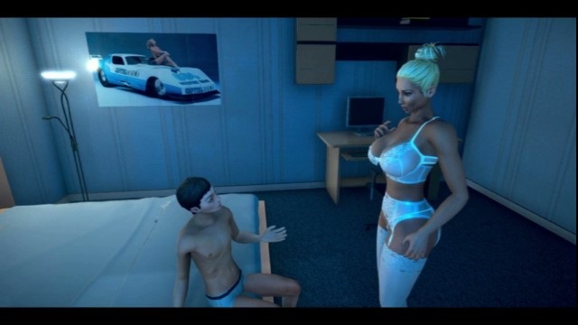 Мамаша пришла в комнату сына поебаться