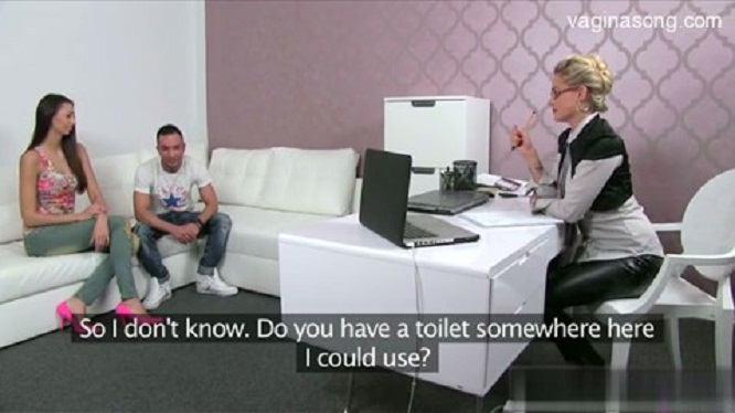 Привел высокую подружку на кастинг для взрослых